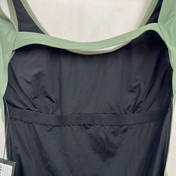 Saturdays NYC All Terrain one piece swim suit in Olive size medium NWT - Picture 9 of 11